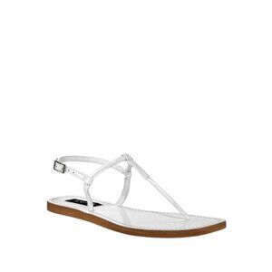 AQ-Zen T-Strap Thong Sandals White 10 NWT
